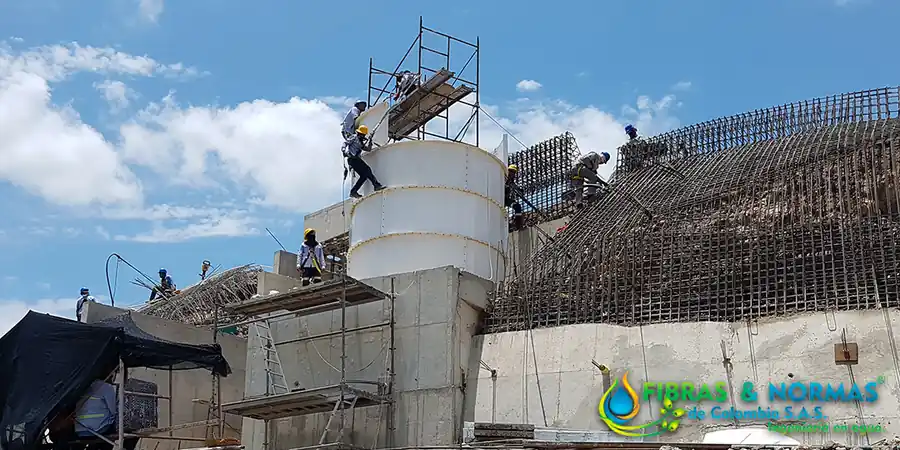 Tanques de almacenamiento en fibra de vidrio PRFV