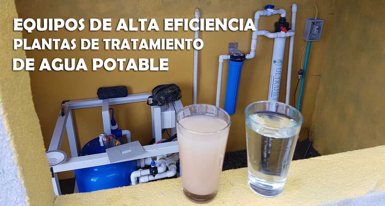 Equipos de alta eficiencia, plantas de tratamiento de agua potable Equipos de alta eficiencia, plantas de tratamiento de agua potable